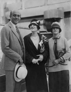 Black and white portrait of the Wormser family.